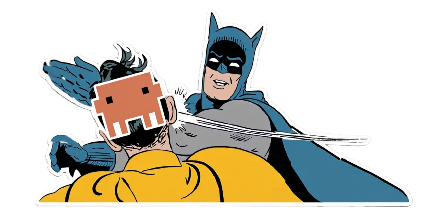 Batman slapping Claude Code